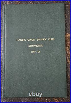 1897-98 Pacific Coast Jockey Club (Ingleside Racetrack) Souvenir Program Book