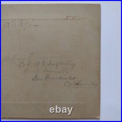 18th Infantry Camp Merritt, San Francisco, California Cabinet Card 1898
