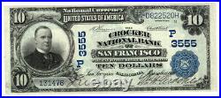 1902 $10 The Crocker NB of San Francisco, California Ch 3555 XF Y00008821