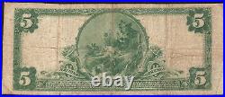 1902 $5 First National Bank Note San Francisco California Circulated Very Fine