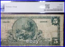 1902 $5 PMG F15 San Francisco CALIFORNIA Seaboard National Bank Currency Note NR