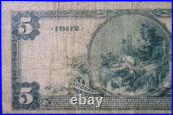 1902 $5 PMG F15 San Francisco CALIFORNIA Seaboard National Bank Currency Note NR