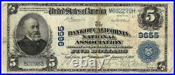 1902 $5 The Bank of California National Association San Francisco VF Y00008196