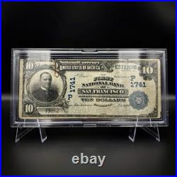 1902 San Francisco California $10 Date Back National Bank Note, Charter 1741 G