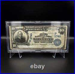 1902 San Francisco California $10 Date Back National Bank Note, Charter 1741 G 1902 San Francisco California $10 Date Back National Bank Note, Charter 1741 G