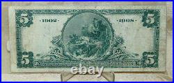1902-db $5 The Anglo & London Paris National Bank Of San Francisco, California
