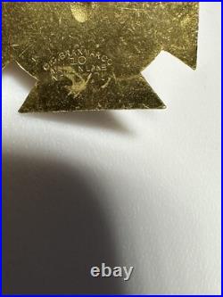 1904 Knights Templar San Francisco California Freemason Bear Pin Pinback Button