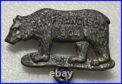 1904 Knights Templar San Francisco California Harrisburg #11 PA Bear Pin Pinback