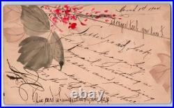 1905 Hand Drawn Art Japanese Immigrant San Francisco California CA Postcard