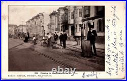 1906 Cooking on Street After Earthquake Fire San Francisco RARE ANTIQUE Postcard