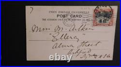 1906 Jamaica Postcard Cover Kingston to San Francisco California to Ashfield NSW