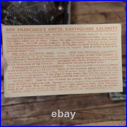 1906 SAN FRANCISCO BURNED DISTRICT Map ORIGINAL LAIRD & LEE With Postcard