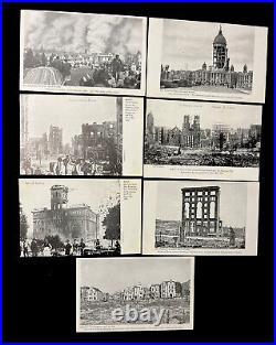 1906 San Francisco Earthquake Postcards (7) Real Photo RPPC Church Fire Hotel 1906 San Francisco Earthquake Postcards (7) Real Photo RPPC Church Fire Hotel