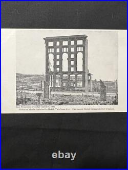 1906 San Francisco Earthquake Postcards (7) Real Photo RPPC Church Fire Hotel