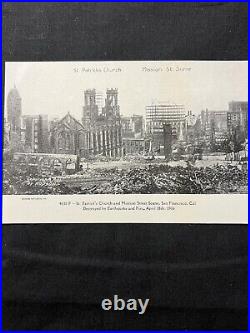 1906 San Francisco Earthquake Postcards (7) Real Photo RPPC Church Fire Hotel