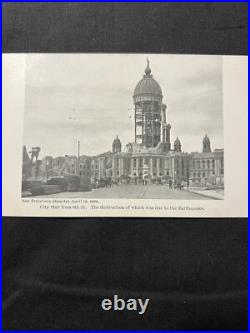 1906 San Francisco Earthquake Postcards (7) Real Photo RPPC Church Fire Hotel