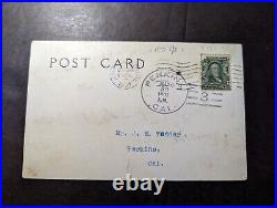 1907 USA Postcard Cover San Francisco to Perkins CA California J E Tedder