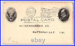 1908 Optimo Cigars Tobacco Price Reduction San Francisco California CA Postcard