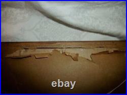 1910 Willard Worden Embossed Sepia Photograph Le Conte Oak Trees Berkeley Framed