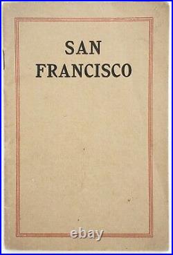 1913 San Francisco Map Wells Fargo Company Express Panama Pacific Exposition