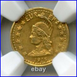 1915 1/2 California Gold Minerva Round, Hart's Coins of the West / NGC MS64 R6