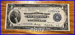1918 Federal Reserve bank, San Francisco California, Fr-743, Nice