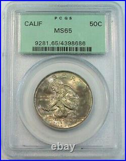 1925 California Commemorative Half Dollar 50c Pcgs Green Label Mint State 65