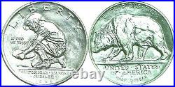 1925-S 50C California Diamond Jubilee Commemorative Silver Half Dollar AU Detail