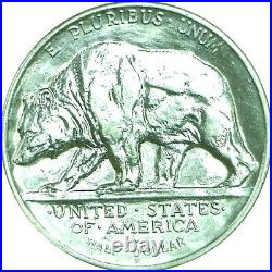 1925-S 50C California Diamond Jubilee Commemorative Silver Half Dollar AU Detail