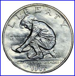 1925-S 50C California Silver Commemorative Half Dollar BU