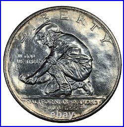 1925-S California Commemorative Half Dollar, Very Nice Gem BU++