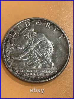 1925-S California Diamond Jubilee Comm Silver Half Dollar Coin