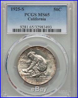 1925-S California Half Dollar 50C PCGS MS65