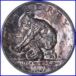 1925 S California Half Dollar 90% Silver Uncirculated Toned See Pics L499