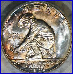 1925 S California Half Dollar Silver Certified PCGS MS66 CAC Diamond Jubilee