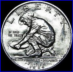 1925-S California J Commemorative Silver Half Dollar GEM BU - #J801