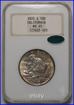 1925-S California Jubilee Commemorative Half Dollar, NGC/CAC MS-65, NICE Coin