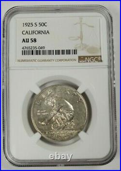 1925 S US California 50 Cents NGC AU58