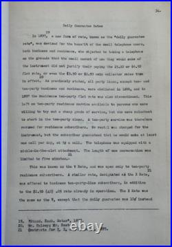 1926 SAN Francisco California History Of Telephone Rates Booklet