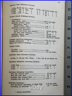 1926 SAN Francisco California History Of Telephone Rates Booklet