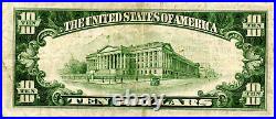 1929 $10 San Francisco, California Small Size National Bank Note Fr #S-2055