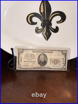 1929 $20 National Banknote Bank of America San Francisco California