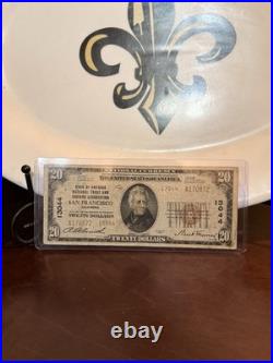 1929 $20 National Banknote Bank of America San Francisco California