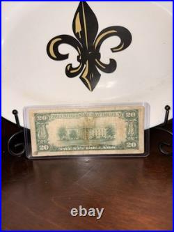 1929 $20 National Banknote Bank of America San Francisco California