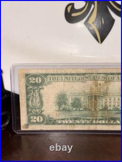 1929 $20 National Banknote Bank of America San Francisco California