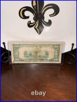 1929 $20 National Banknote Bank of America San Francisco California