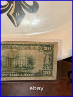 1929 $20 National Banknote Bank of America San Francisco California