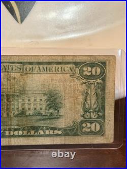 1929 $20 National Banknote Bank of America San Francisco California