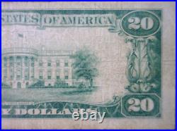 1929 $20 San Francisco CALIFORNIA F National Bank Note Currency Nice Fine NR
