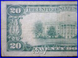1929 $20 San Francisco CALIFORNIA VG + National Bank Note Currency NR